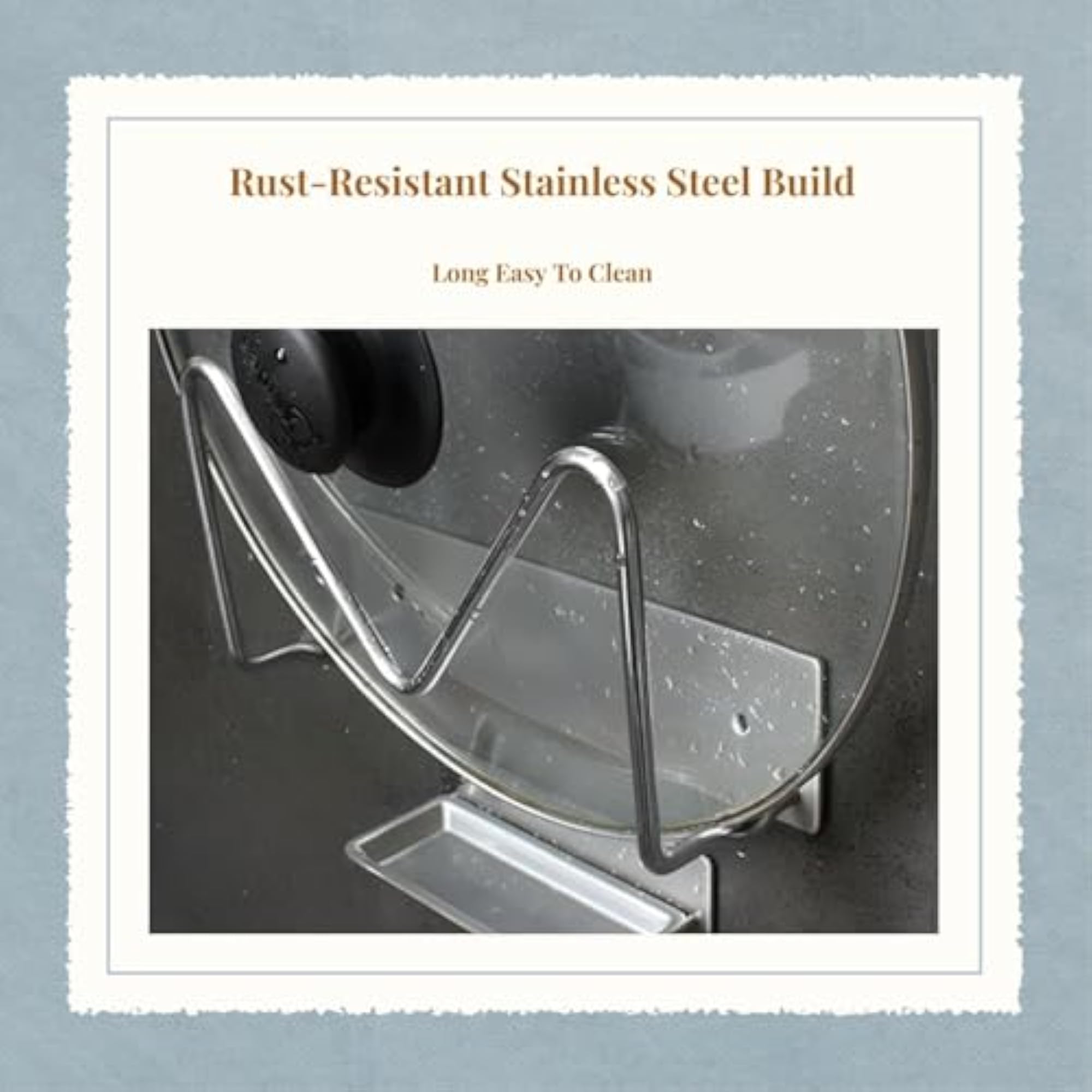 Stainless Steel Pot Lid Rack, Kitchen Organizer