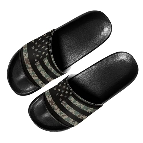 Image of Footwear for Mens Open Toe Athletic Sandals Anti-Slip Sole Slide Sandals Pillow House Flat Shoes Comfortable Slip On Slippers for Indoor & Outdoor