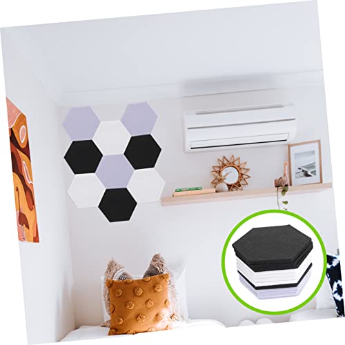 Toddmomy Paneles Acústicos Hexágono 12pcs Material Aislamiento Sonoro Paneles Absorción Sonido Fácil Instalación Sin Olor miniatura 5