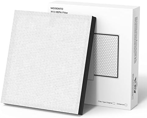 MORENTO Air Filter H13 Ture HEPA Filter Suitable HY4866 Air Purifier for Dust, Pet Dander, Smoke, Pollen for Bedroom and Office, Enhanced Version, 2 Pack