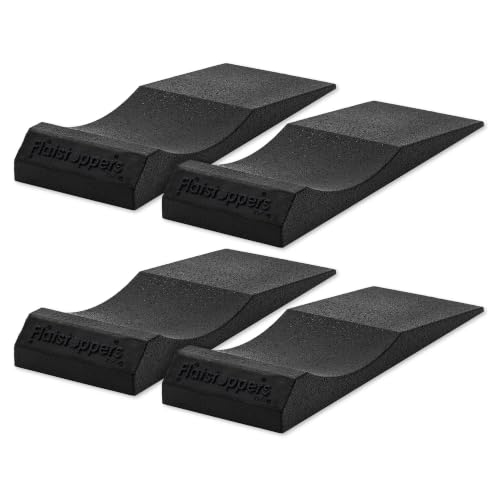 Race Ramps FlatStoppers Tire Saver Ramps, Non-Skid Car Wheel Storage Pads, High-Density Foam to Prevent Flat Spots, 10 Inch Wide, Set of 4