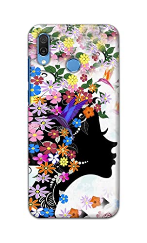 Image of Printed Hard Back Cover Case for Honor Play Back Cover (Floral Hairstyle Girl) -1803