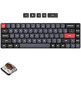 Keychron K7 Pro QMK/VIA Wireless Bluetooth/Wired USB Custom Mechanical Keyboard, 65% Layout Progr...