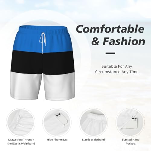 Short de bain Estonie homme avec doublure de compression - 5