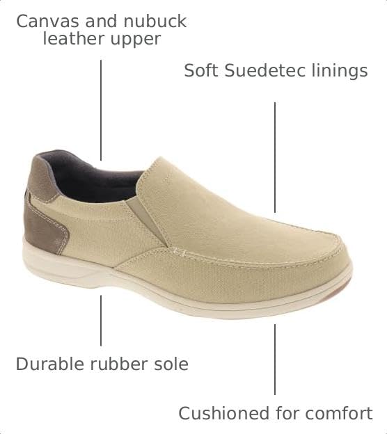 Image of Florsheim Lakeside Canvas Moc Toe Slip On Men's Slip On