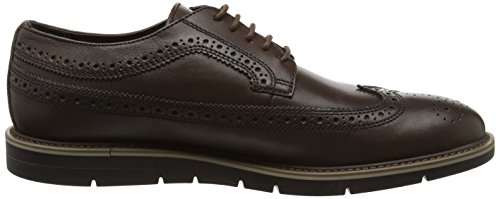 Geox U Uvet A, Brogue Uomo, Marrone (Ebony), 42 EU...