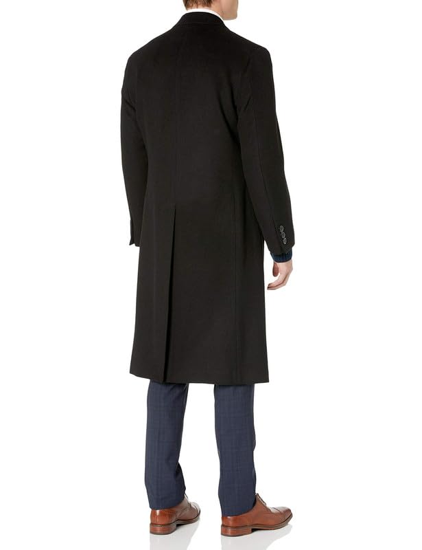 Image of Adam Baker Men's Single Breasted Luxury Wool Full Length Topcoat - Available in Colors