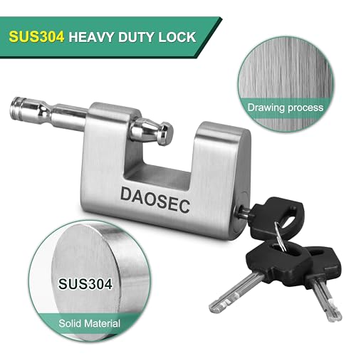 image for DAOSEC Extra Long Security Chain, 10 ft. x 0.36 in. (9 mm) Thick Squar