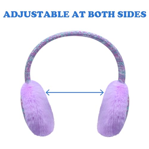 Girls Sequins Earmuffs for Winter Warm Plush Ear Cover Cold Weather Outdoor Toddler Kids Boys Cute Ear Warmer3