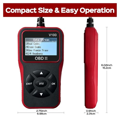 Lector código OBD2 V100 soluciona dudas de luz de motor encendida 3