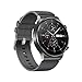 Produktbild Walbison Leder Armband Kompatibel mit Huawei Watch GT2 Pro, GT2, GT, Uhrenarmband 22MM für Herren und Damen, Lederarmband Ersatz mit Edelstahl Schnalle für Smartwatch, Grau