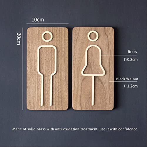Letreros de baño for hombres y mujeres Letreros de baño Decoración Conjunto de figuras Señalización de baño