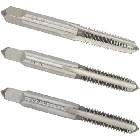 Aceteel 3/8-16 Hand Tap, Right Hand 3/8 x 16 Threading Hand Tap 1Pair Cover