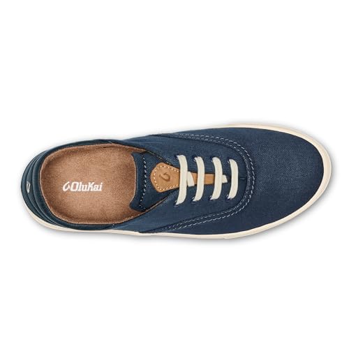 Image of OluKai Kohu Women's Everyday Sneaker, Lightweight Canvas | Classic Lace-Up Design, Drop-In Heel, All-Day Comfort & Support