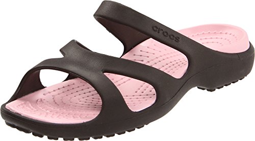 Crocs Women's Meleen Sandal,Espresso/Petal Pink,7 M US