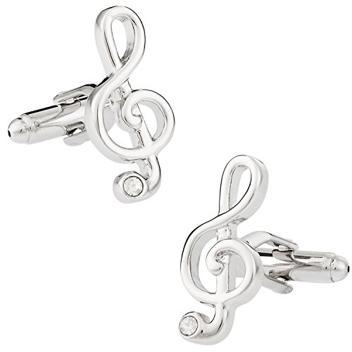 Gemelos Cuff-Daddy Nota Musical Clave de Sol miniatura 1