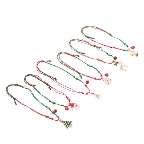 Bracelet Tissé Noël : lot de 24 bijoux ajustables pour petits et grands