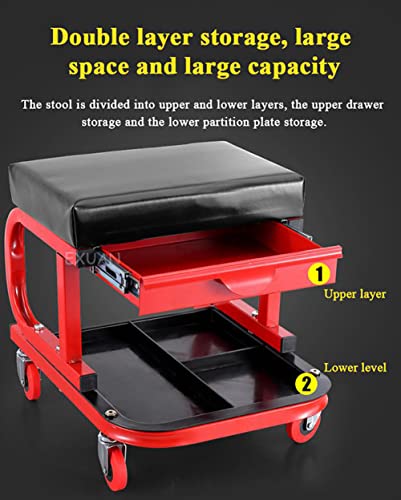 Chaise roulante mobile pour éviter le mal de dos garage