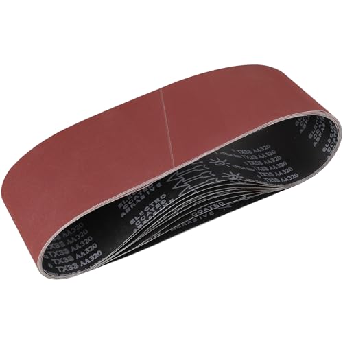 STEBRUAM Sanding Belt 150 x 1220 mm,8PCS 320 Grit