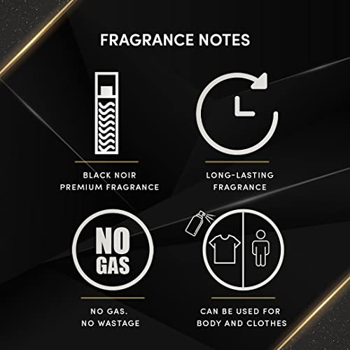 Image of Layer'r Shot Forest Spice Fragrant Body Spray For Men - 2 x 130ml Each | Long Lasting Premium Black Noir Fragrance | Perfect For Body & Clothes | Ideal For Daily Use