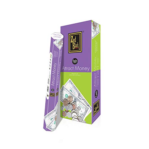 Zed Black Attract Money Premium Incense Sticks - 6 Packets Of 20 Sticks Each #TOP11