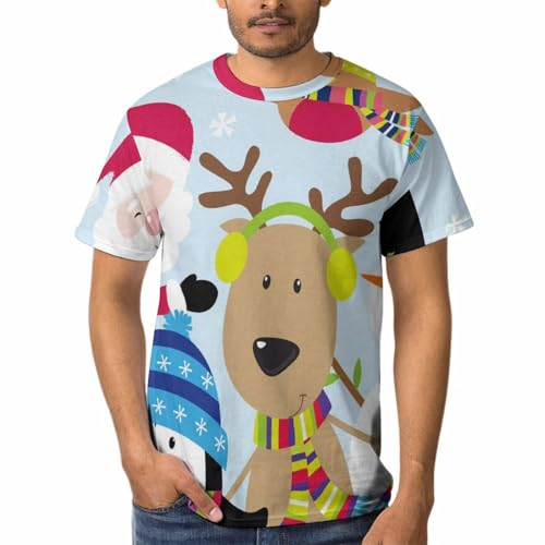 T-Shirts À Col Rond Homme Elan du Pingouin Tee Shirt Manches Courtes