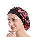Womens Sleep Night Cap Wide Band Satin Bonnet for Hair Beauty,Hair Care Cap,Chemo Beanie,Curly Springy Hair