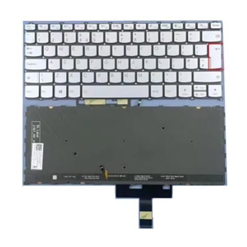 Clavier Yoga Slim 7 Carbon-14ACN06 blanc de remplacement pour ordinateur portable Lenovo layout UK