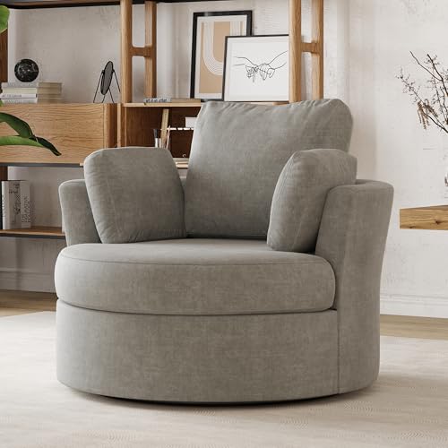 Sillón giratorio estándar Gris claro miniatura 5