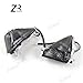 zurio Smoke Front Turn signal Lens Cover Compatible with Kawasaki Ninja ZX6R ZX636 2005-2006, Ninja ZX10R 2006-2007, Ninja 650R 2006-2008, Ninja ZX14R 2006-2010, Concours 14 GTR1400 2008-2010