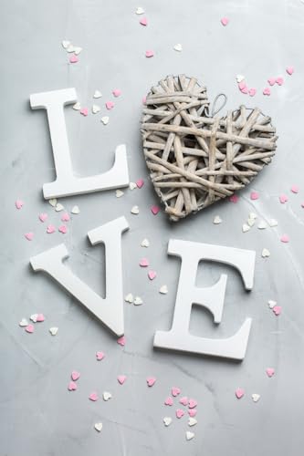 Libetui Buchstabe L Dekobuchstabe L -20cm groß- Haus Dekoration Wohnzimmer Kinderzimmer Deko Geburtstag Party Hochzeit Home - Weiß freistehend bemalbar - Love Liebe LEBE