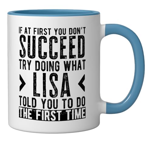 Taza Cerámica Azul y Blanca Lisa 11 onzas miniatura 2