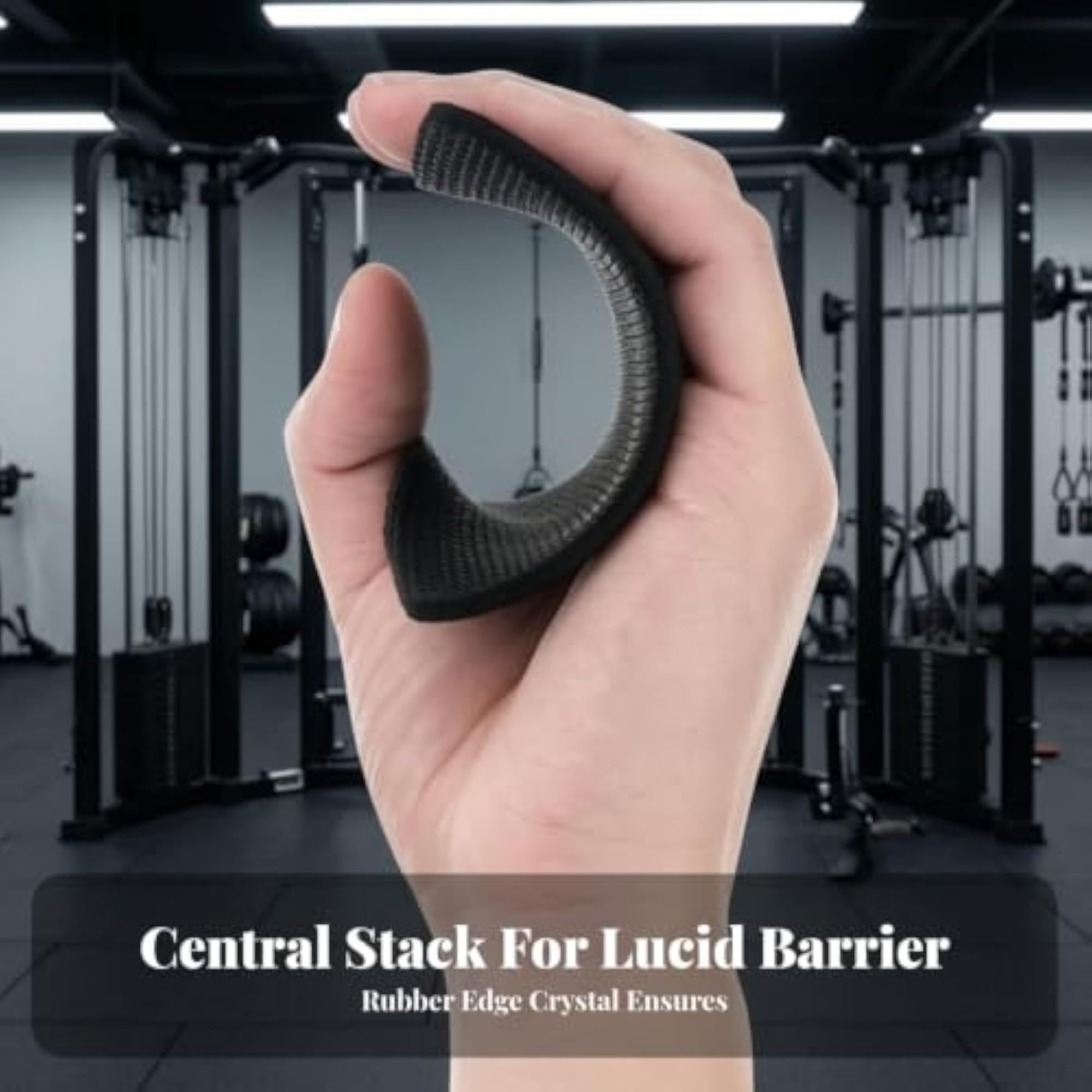 Non-Slip Grip Pad, Compact Rubber Grip Pad for Weightlifters