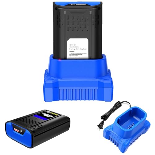 40V 6.0Ah Battery and Charger Kit Compatible with Kobalt 40V Max Battery KB440-03 KB540C-06 KB540-06 KB2540C-06 KB640-03 KB240-06