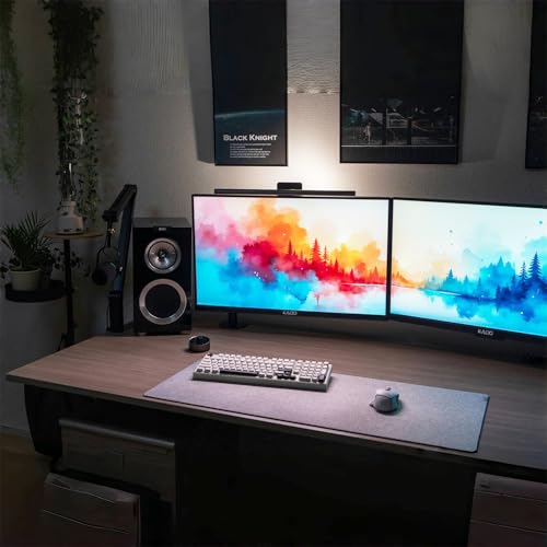 Image of Kado 2-Pack Dual 27 inch Flat Screen 1920x1080 75Hz FHD Computer Monitor | Dual Monitor Setup HDMI Office Gaming Hybrid, VESA Wall Mount Arm Mount Built-in Speakers, Panoramic Display Multi-tasking