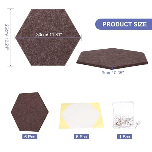Panneau d'affichage hexagonal en feutre pour fixer vos notes sans percer - 2