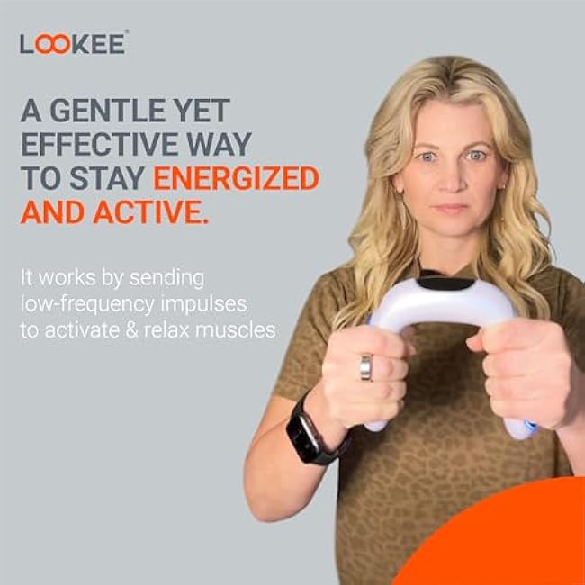 LOOKEE Arm Exerciser with 15 Levels | Flabby Arm Workout Equipment | Forearm & Hand Strengthener | Hand Strengthening Device for All Ages