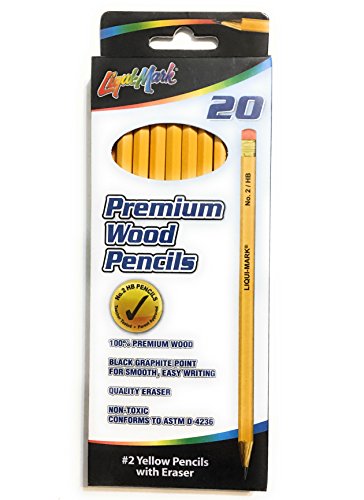 Liqui-Mark Premium 2 Wood Pencils - Package of 20
