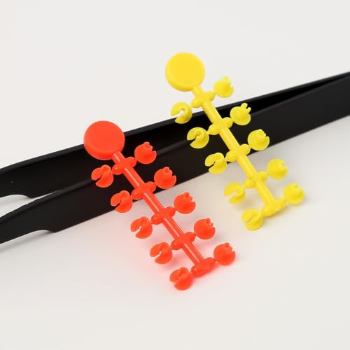 Set de 200 piezas accesorios para pesca de carpa amarillos miniatura 5