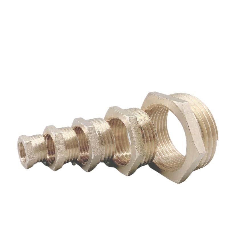 1pc Brass Hose Fitting Hex Reducer Bushing M/F 1/8