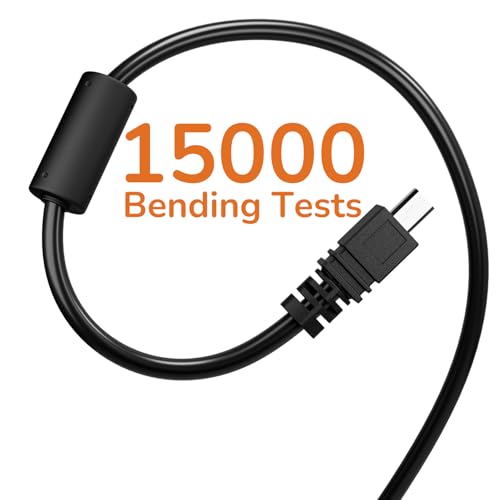 pluX Replacement Praktica USB-A 2.0 to 8 Pin Mini USB Camera Charging Cable 1m - Image 7