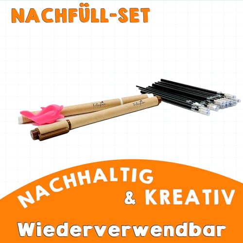 Filapen® Magische Stifte inkl. 2 Schreibhilfen und 15 Ersatzminen I 2.0 I Tinte verschwindet nach 10 Minuten I Geeignet für die magischen Lernbücher