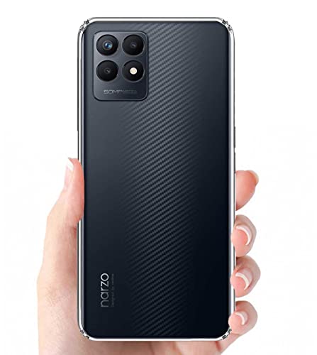 Image of Transparent Soft Silicone TPU Flexible Back Cover Compatible with Realme Narzo 50