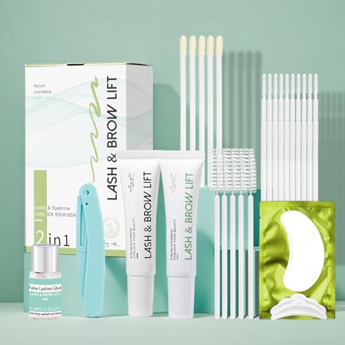 Lash Lift Kit for Eyelash Perm, Professional Lash & Brow Lift Nat...