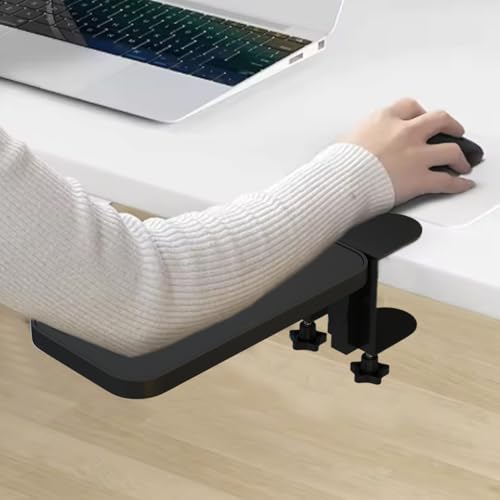 Reposabrazos para escritorio ajustable: codo ergonómico de metal para portátil 3