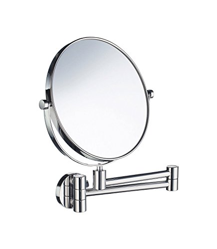 Best Cyber Deals 🔥 Smedbo FK445 Wall Mounted 7X Magnification/Normal Make-Up Mirror, Polished Chrome