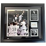 NIKCO SPORTS White Sox 2005 WorldSeries Celebration Framed Plaque 17x15 | Limited Edition of 500 | Game-Used Baseball Piece | Chicago Championship Photo Display | MLB Licensed Collector Memorabilia