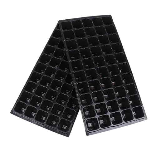 HNULGVI Semenzaio Per Germinazione 10 pezzi 50 celle vassoi for piantine for germinazione in plastica for giardinaggio contenitore for nero forniture for giardino per il Giardino Verde