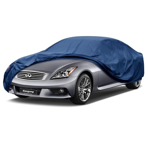 Image of Kaugung Heavy Duty Car Cover Custom Fit Infiniti Q40 (2015-2015),Waterproof All Weather Resistant Outdoor Sun Rain Dust Snow Protection with Anti-Theft Lock.(USA Warehouse,Within 3-7 Days)
