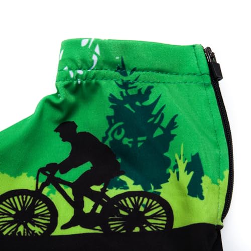 Cubiertas para zapatillas de ciclismo impermeables al viento, para bicicleta de carretera, color verde, talla M miniatura 2